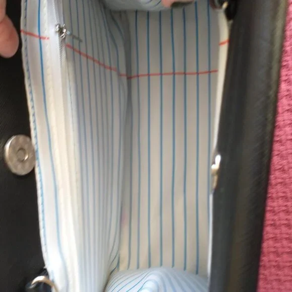 Studio Cult Binder Clip Bag Purse in Black and Silver - Picture 15 of 16